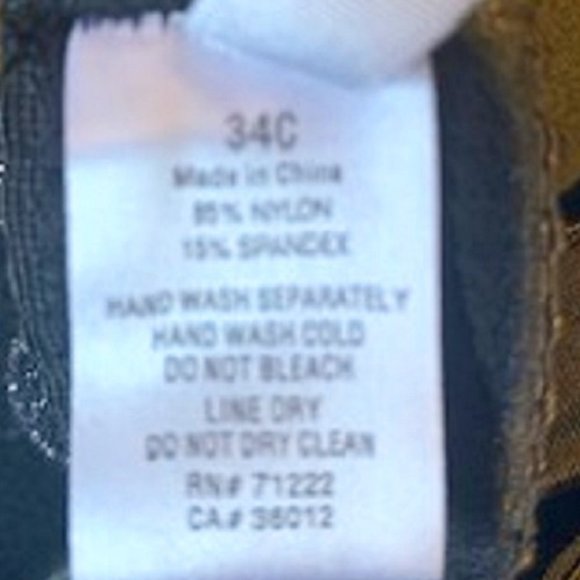 NWT Rampage Intimates Lace Demi Bra 34C & Panty M - Picture 6 of 7